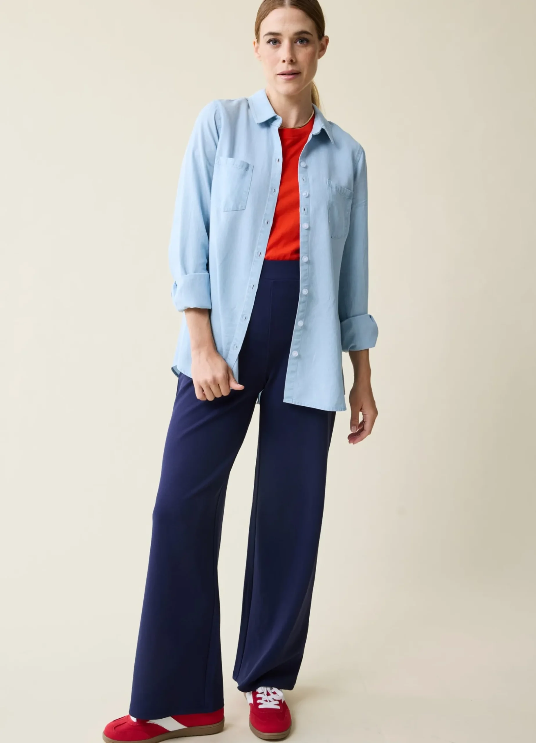 Classic Button Down Maternity & Nursing Top