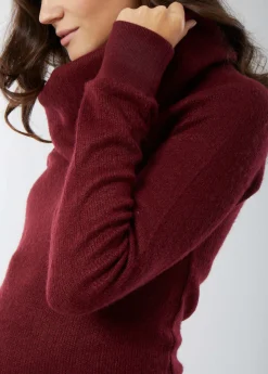 Cowl Neck Maternity Tunic Sweater