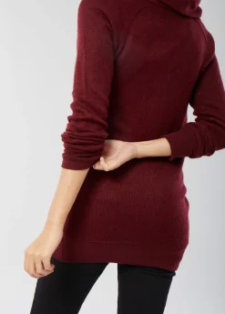Cowl Neck Maternity Tunic Sweater