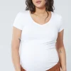 Essential V-Neck Maternity Tee
