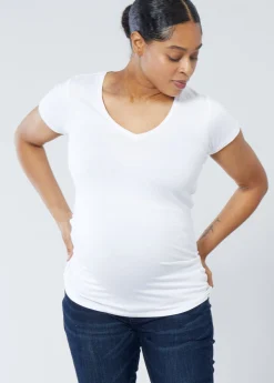 Essential V-Neck Maternity Tee