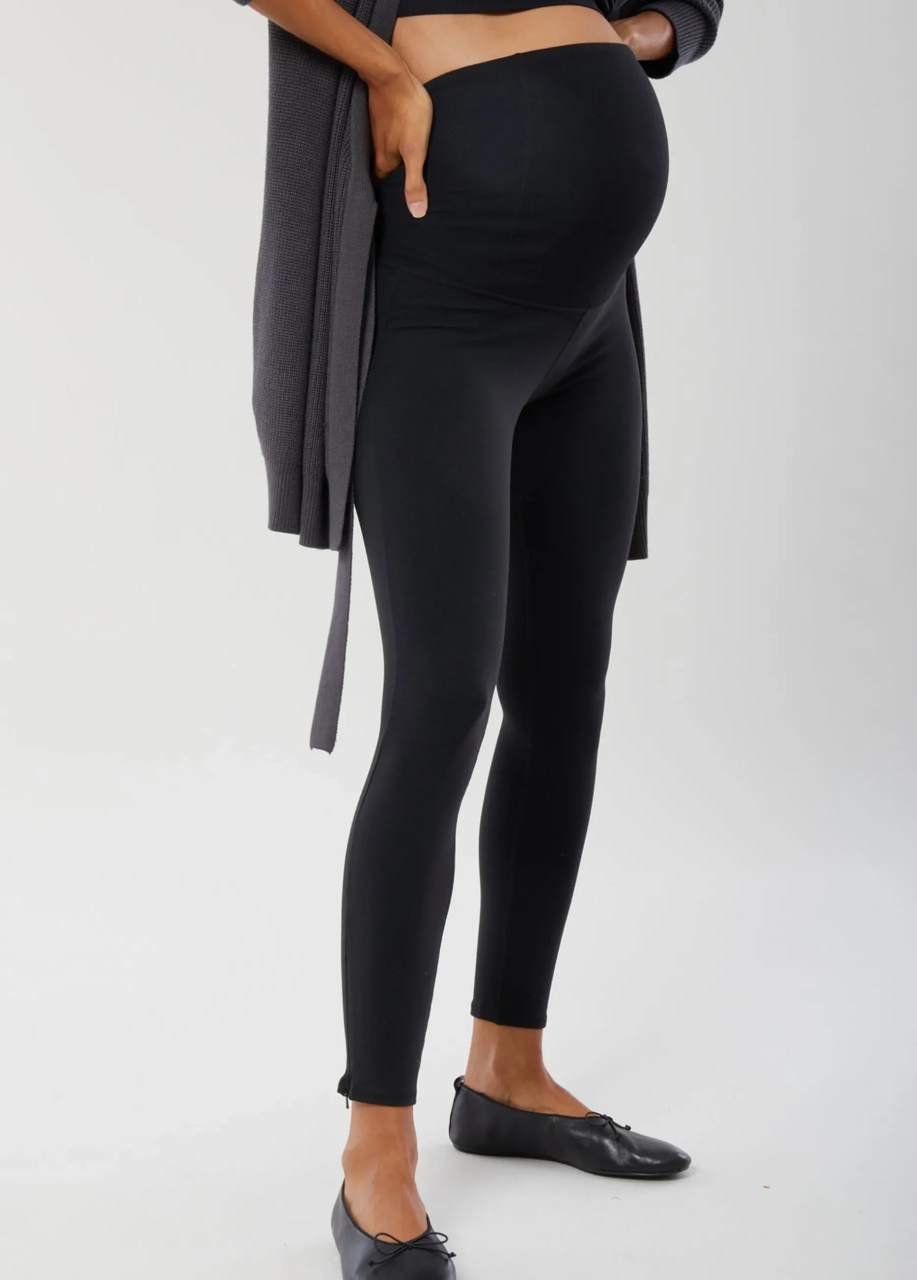 Everyday Ankle Zip Maternity Legging