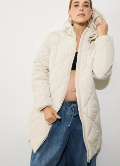 Grow With You Maternity Hooded Long Parka Jacket