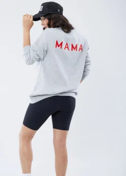 Mama Maternity Soft Knit Sweatshirt Gray