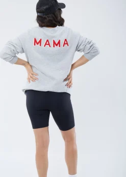 Mama Maternity Soft Knit Sweatshirt Gray