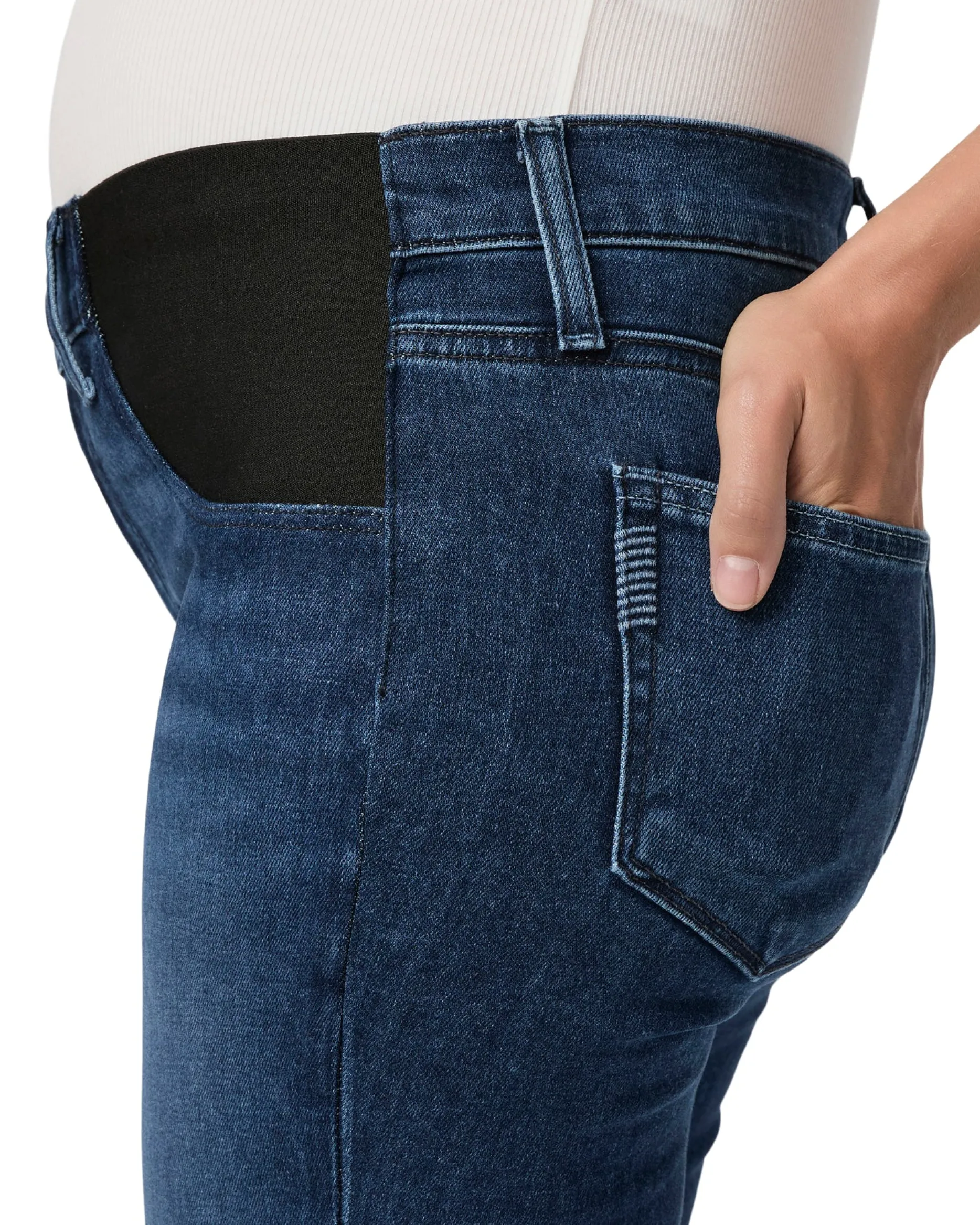 Paige Claudine Ankle Flare Maternity Jeans
