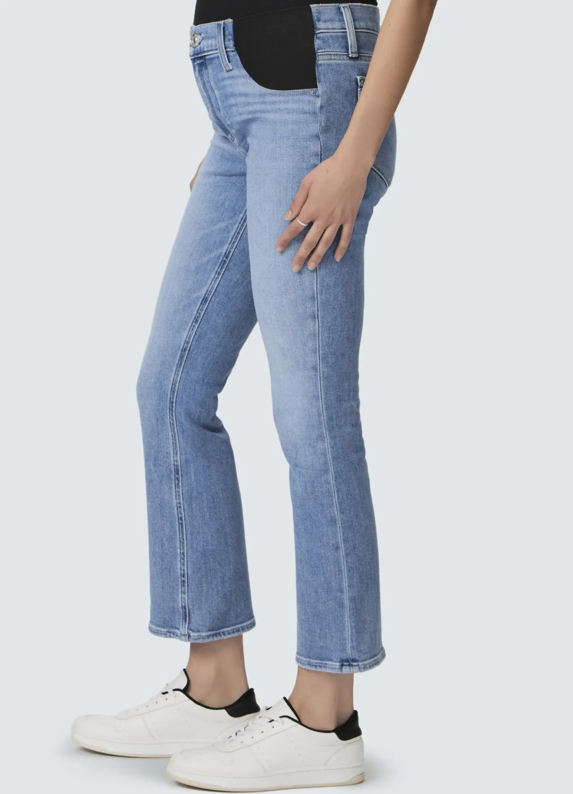 Paige Claudine Ankle Flare Maternity Jeans