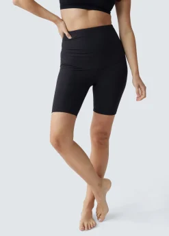 Postpartum Compression Bike Short 2 Pack Bundle Black Navy
