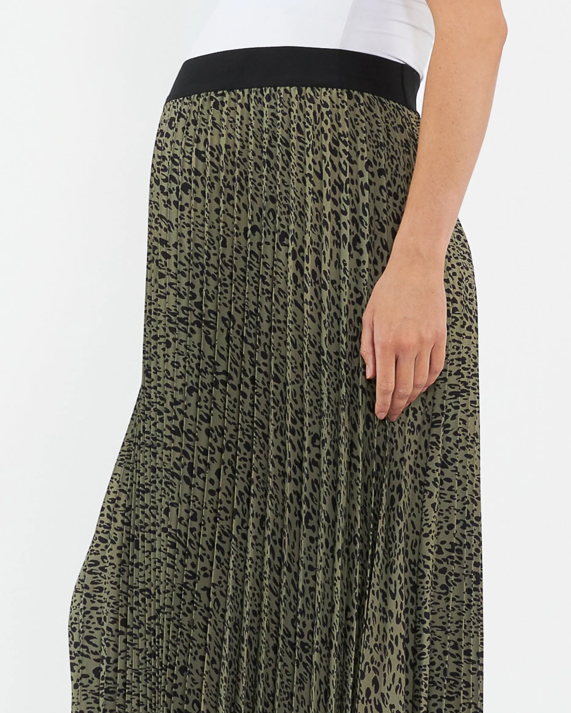 Ripe Maternity Cleo Pleat Midi Skirt