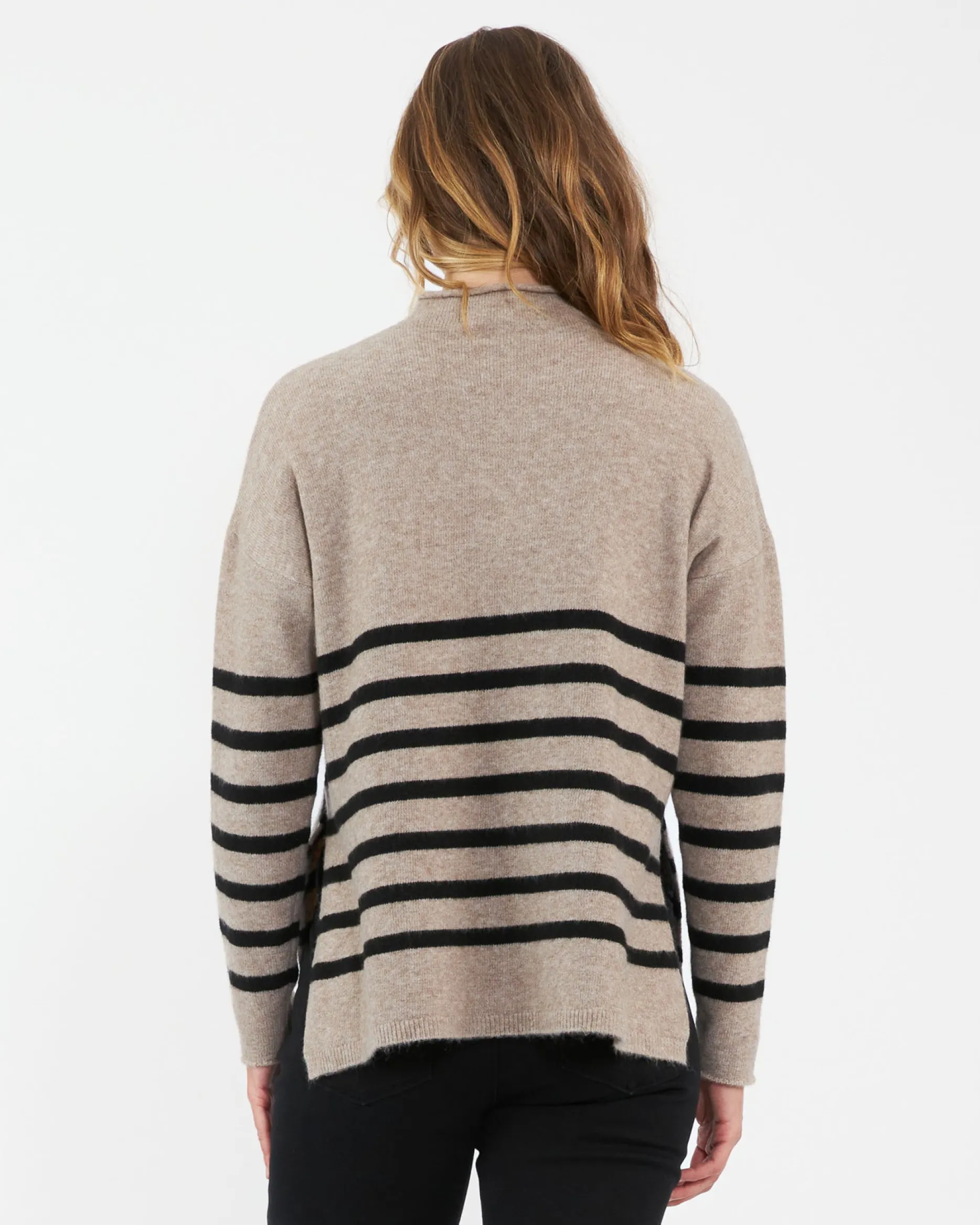 Ripe Maternity Gerrie Nursing + Maternity Knit Sweater Stripe
