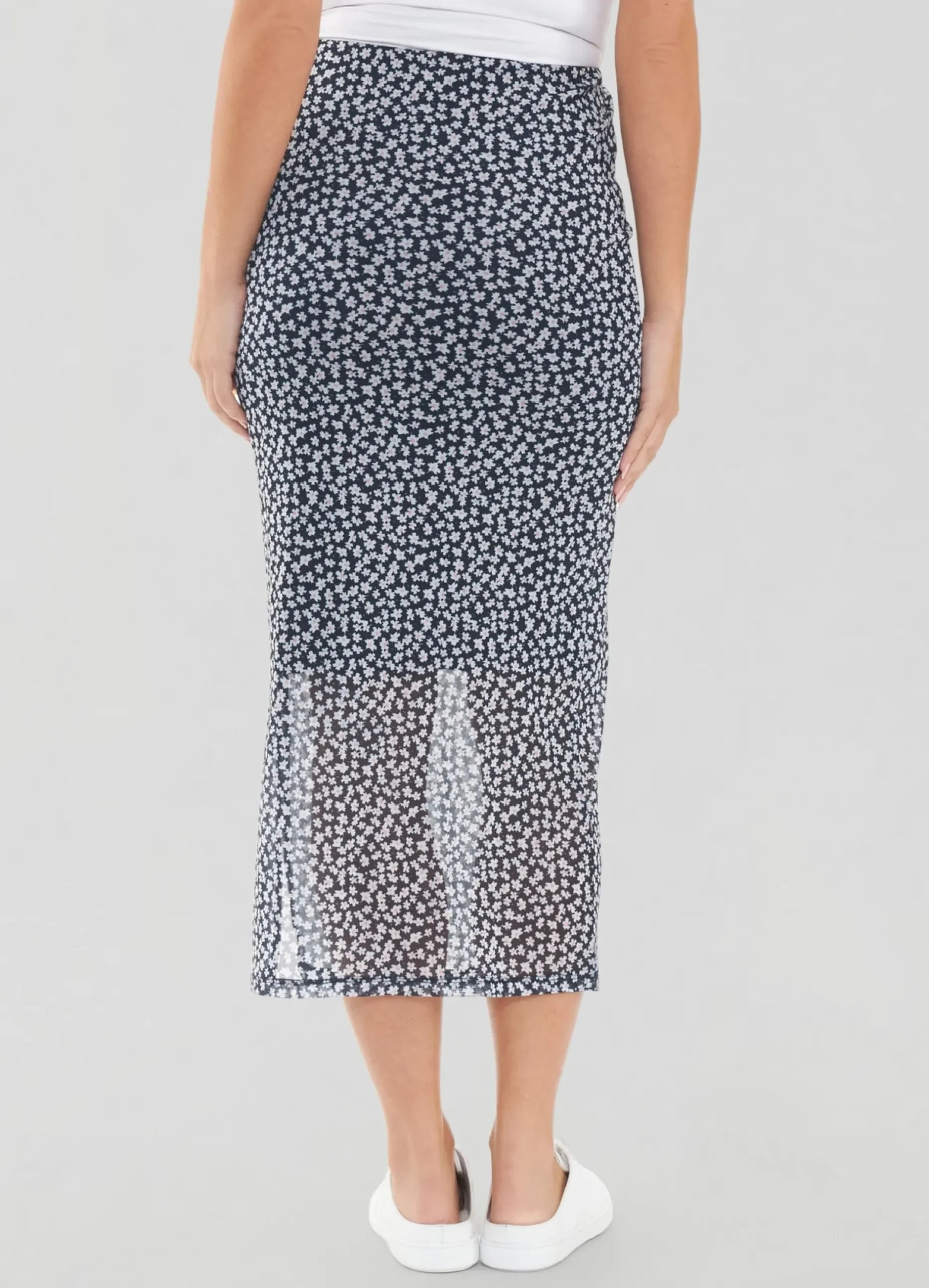 Ripe Maternity Kara Mesh Maternity Midi Skirt