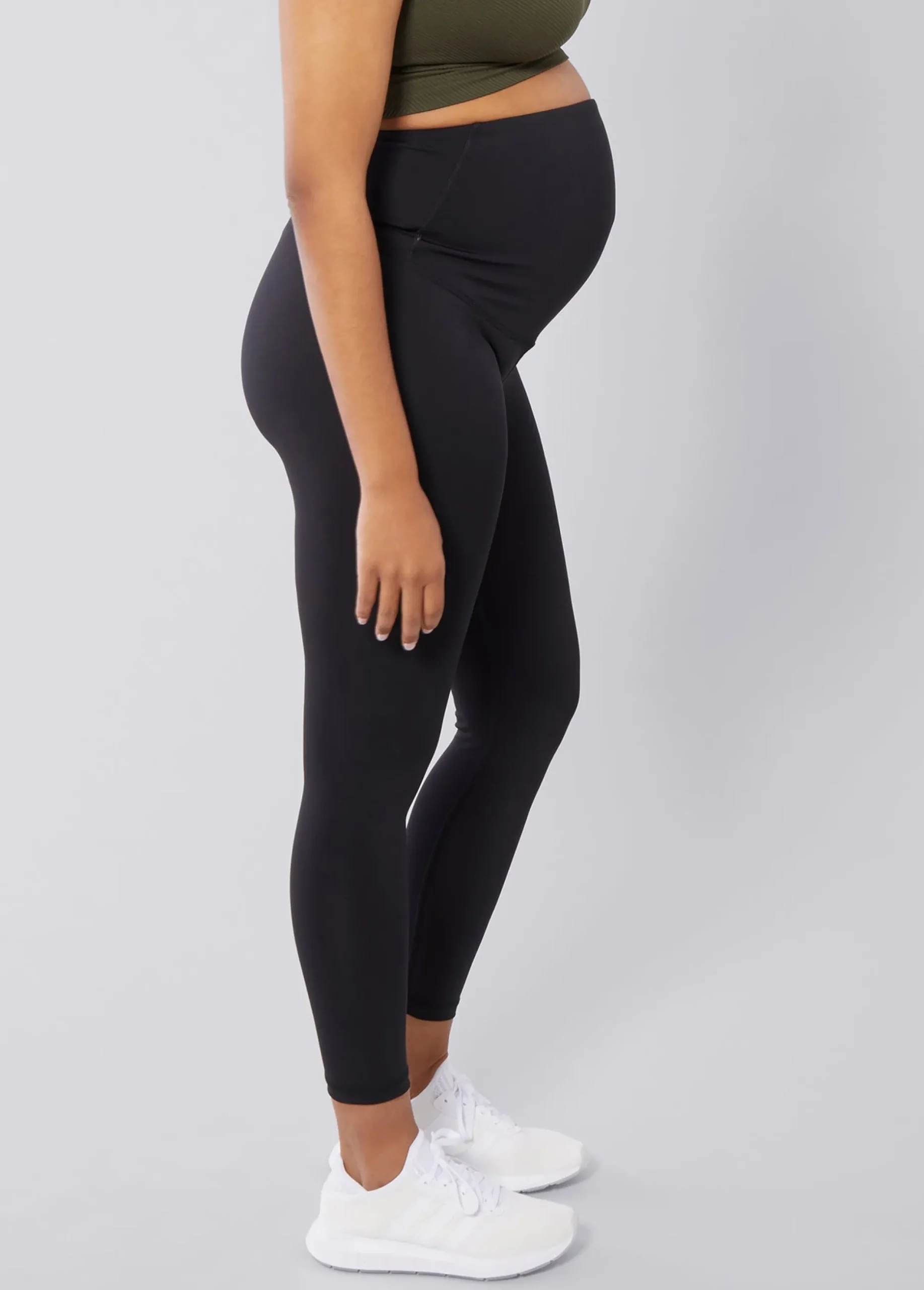 The All-Stage Performance Support ⅞ Maternity Black Legging