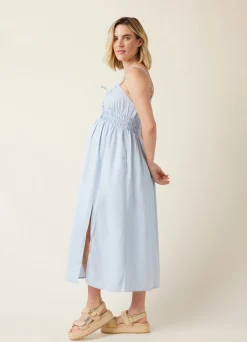 The Amalfi Maternity Midi Strappy Dress