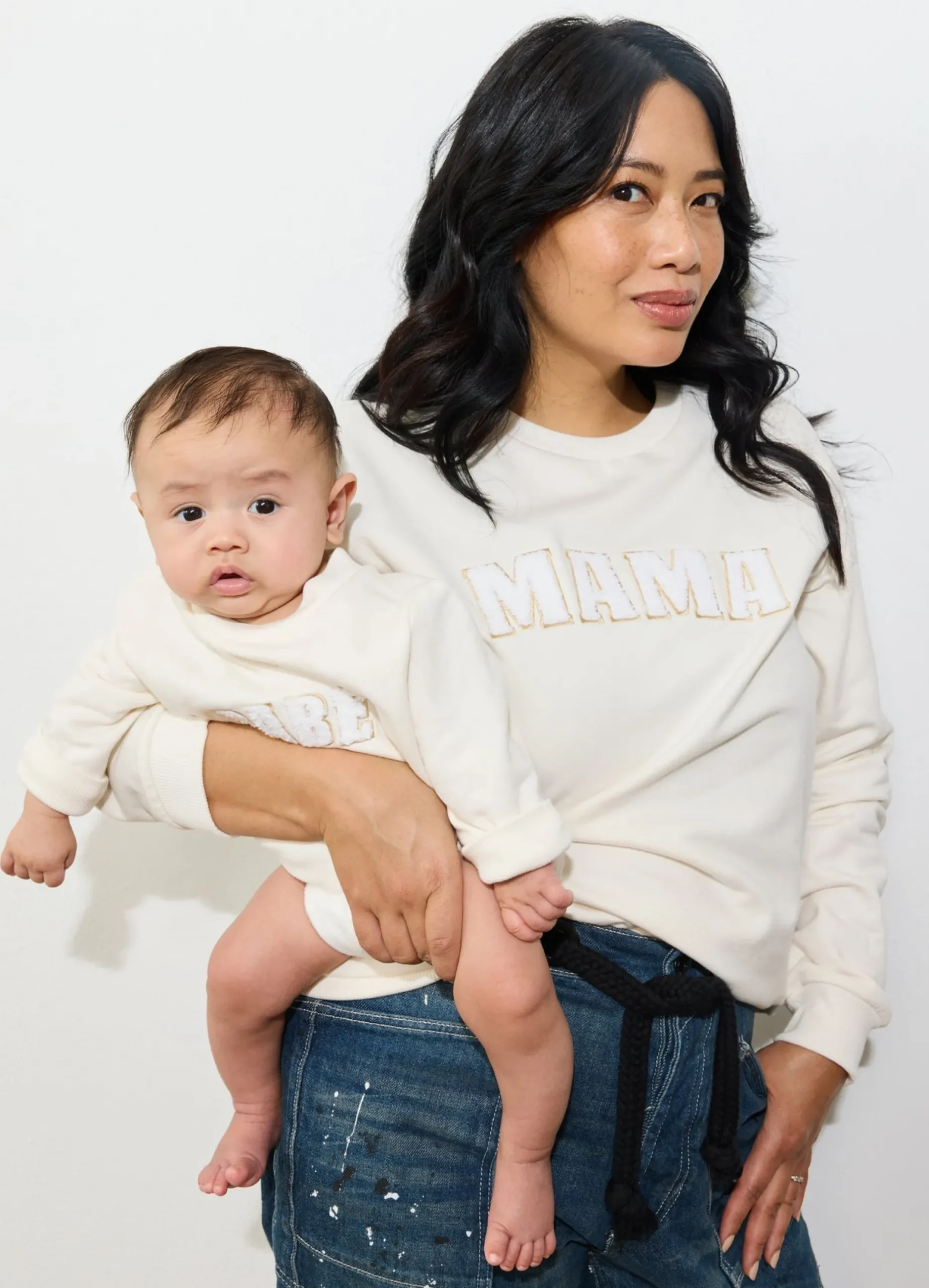 The Babe Toddler Sweatshirt Cream