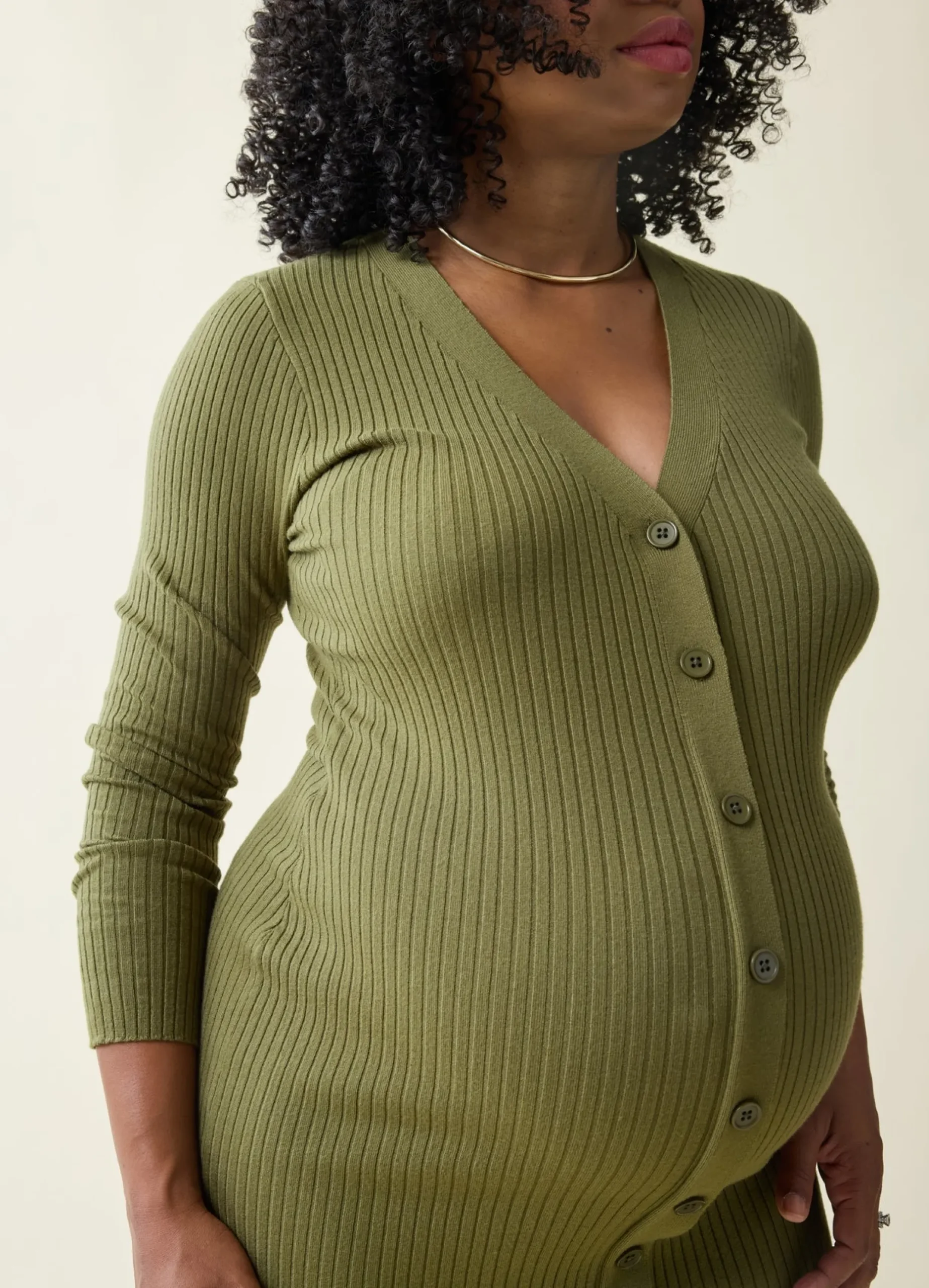 The Close Knit Midi Maternity Sweater Dress