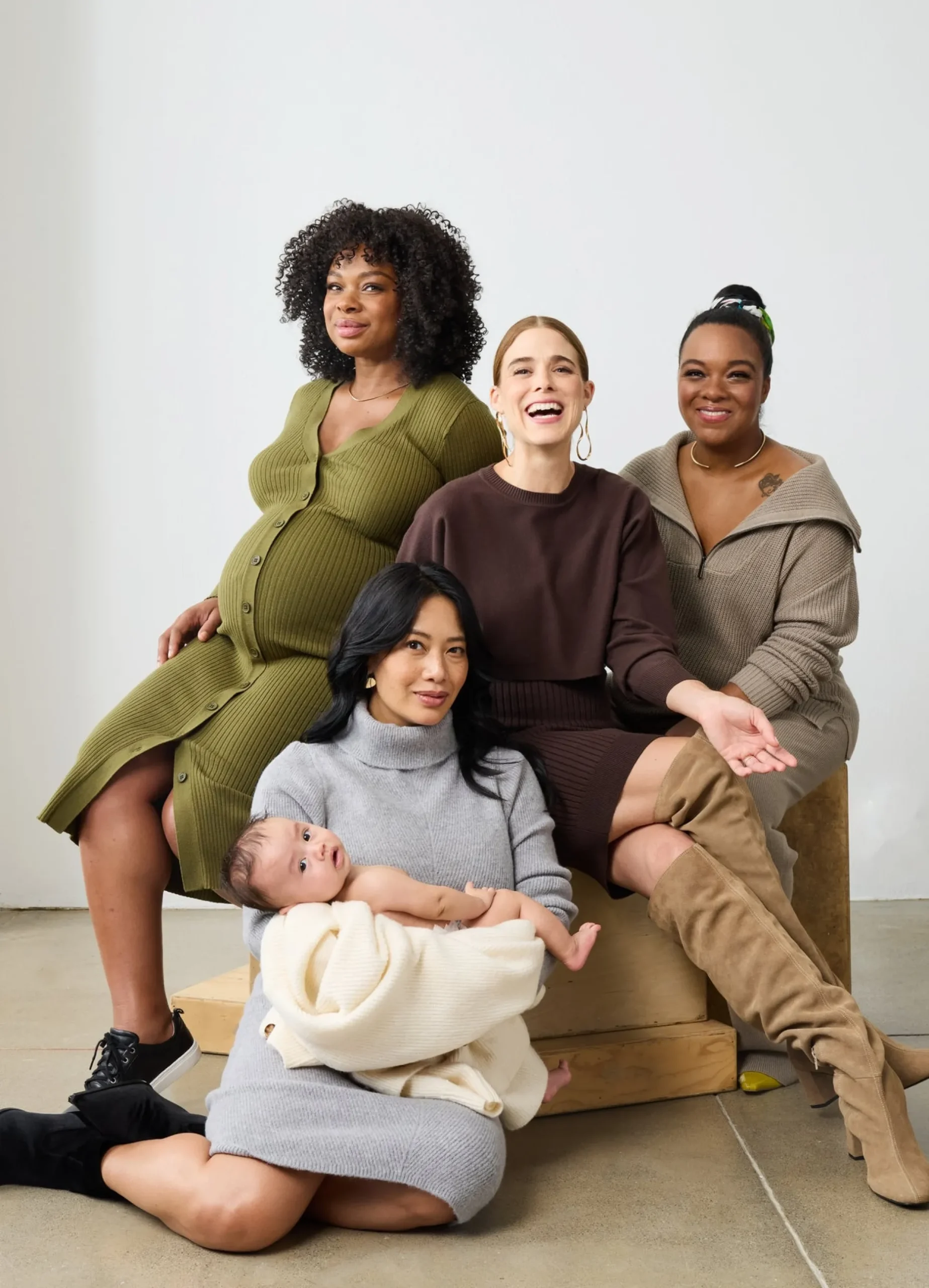 The Close Knit Midi Maternity Sweater Dress