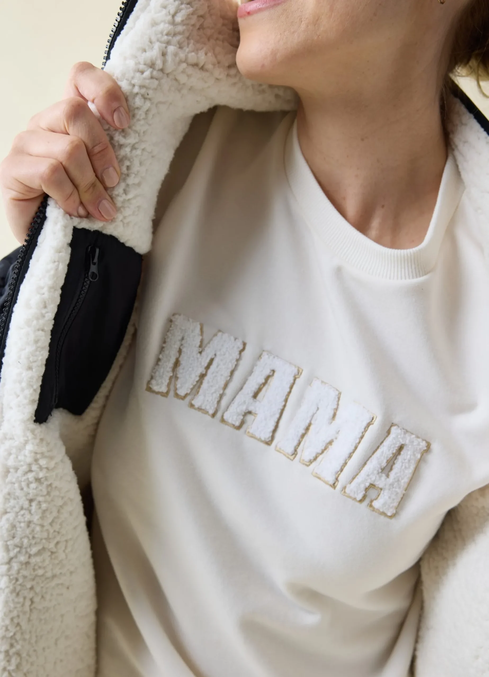 The Double Take Maternity Sherpa Jacket