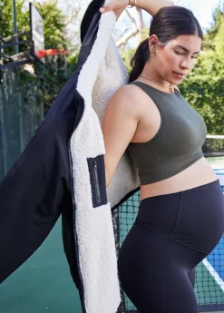 The Double Take Maternity Sherpa Jacket