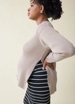 The EveryWear Side Zip Maternity + Nursing Sweater