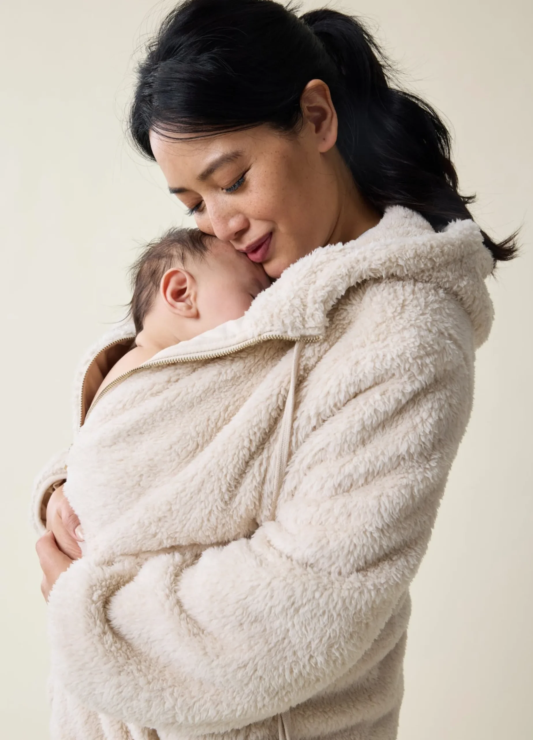 The Flexible Maternity Teddy Jacket