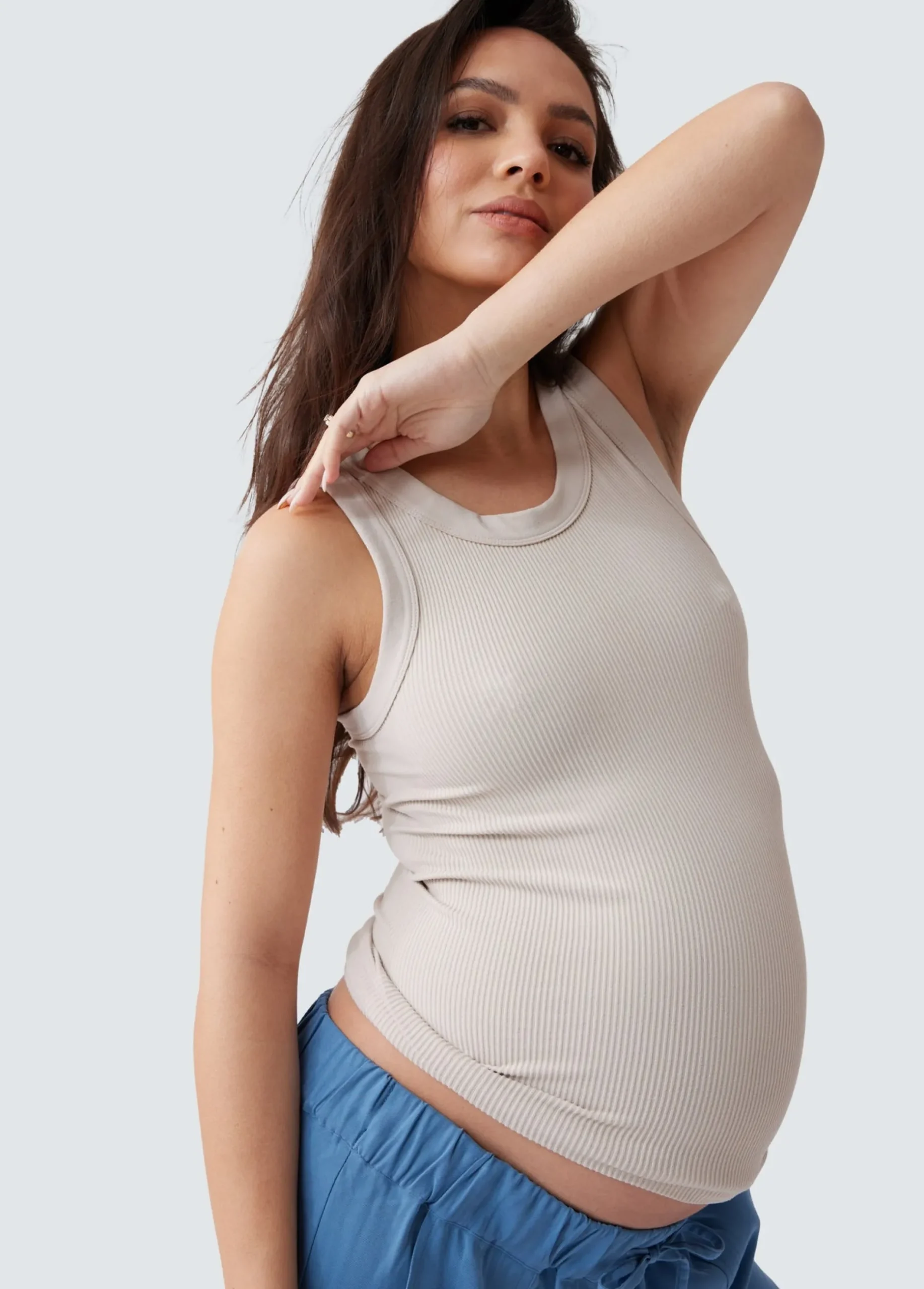 The Fresh Flex Rib Seamless Maternity Tank
