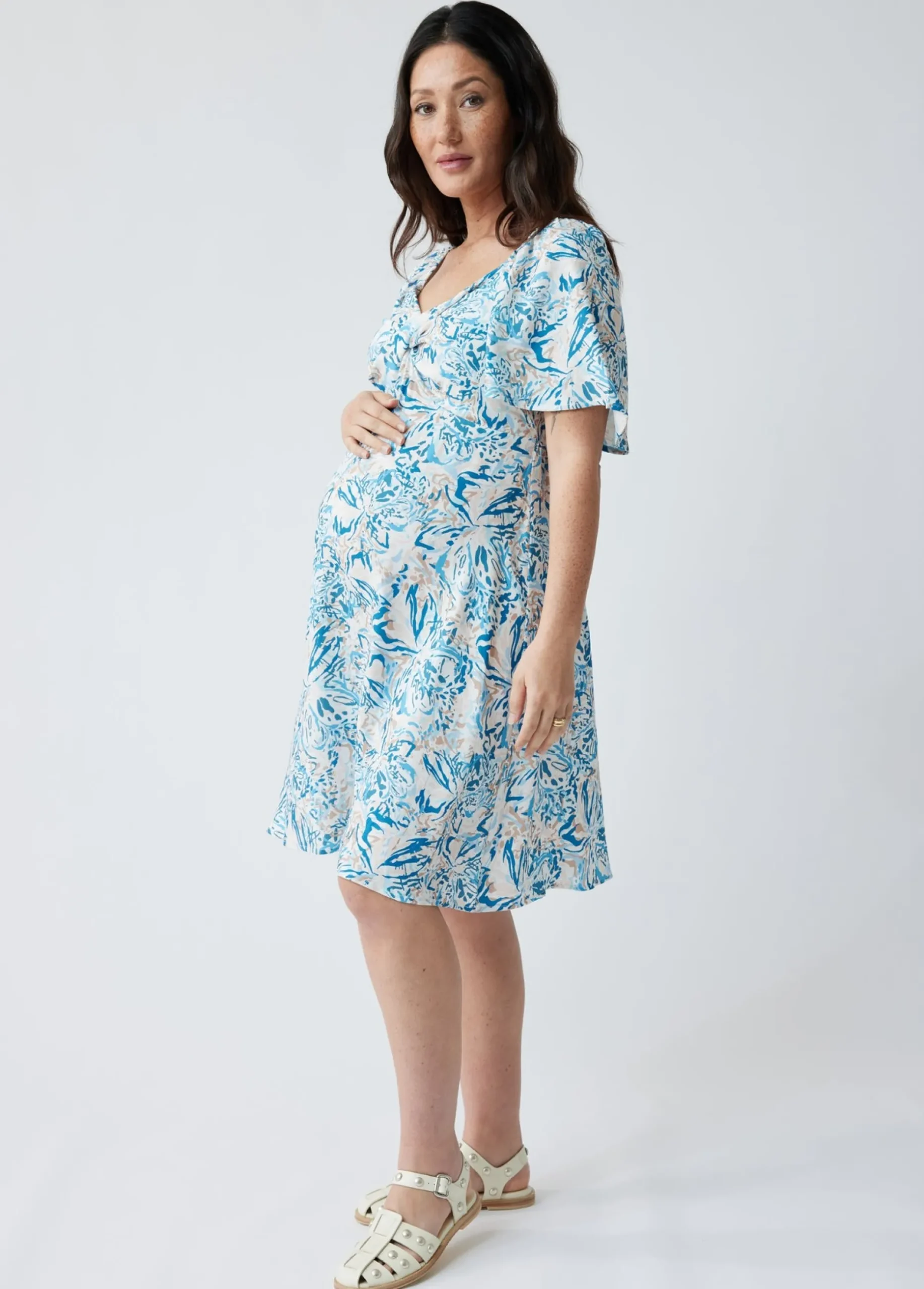 The Glow Maternity Shower Dress