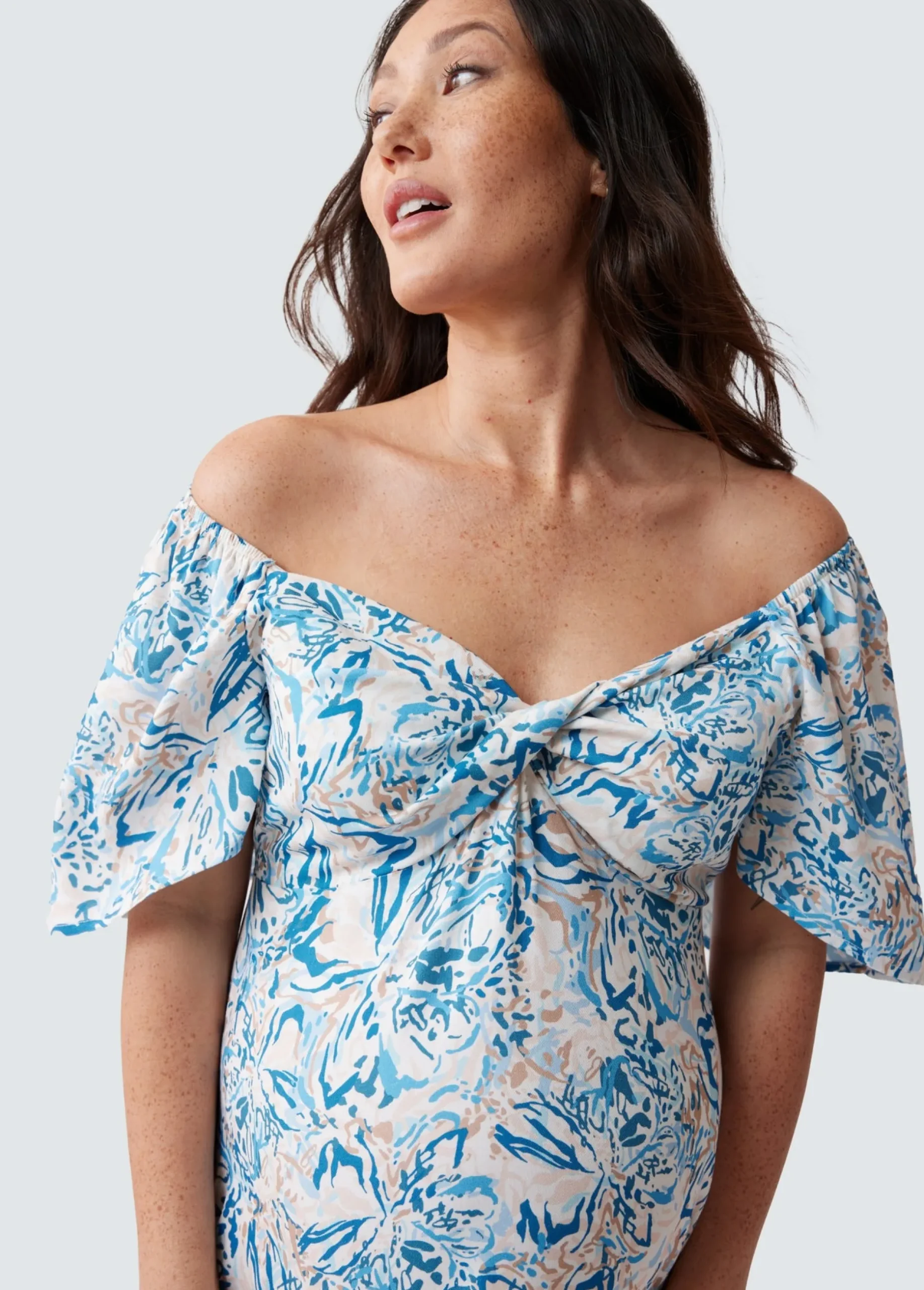 The Glow Maternity Shower Dress