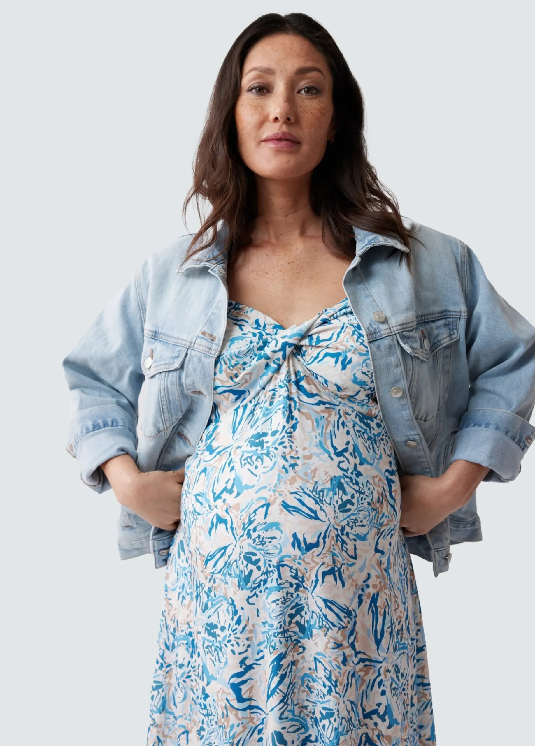 The Glow Maternity Shower Dress