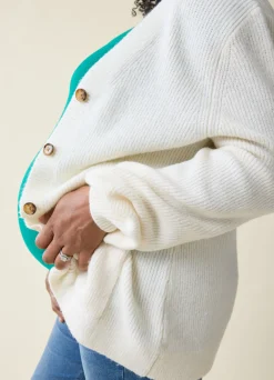 The Hug Maternity + Nursing Cardigan Cream