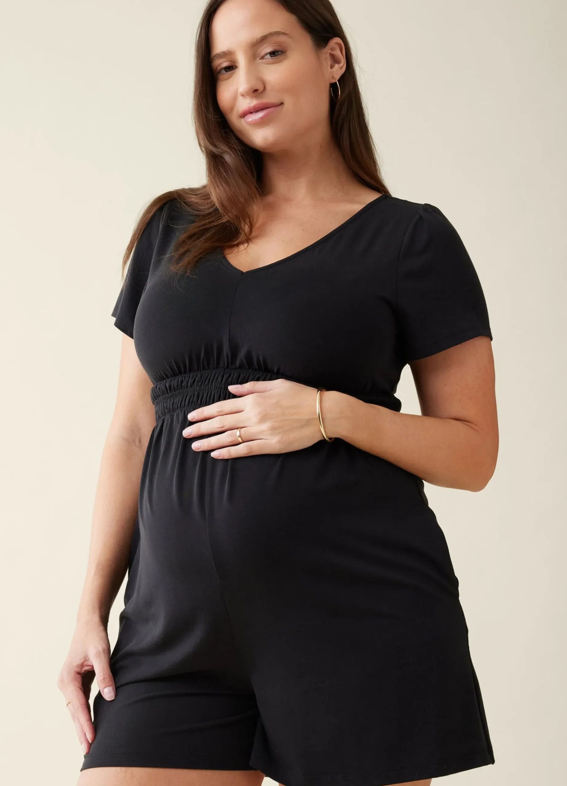 The Knit Maternity Romper Jumpsuit