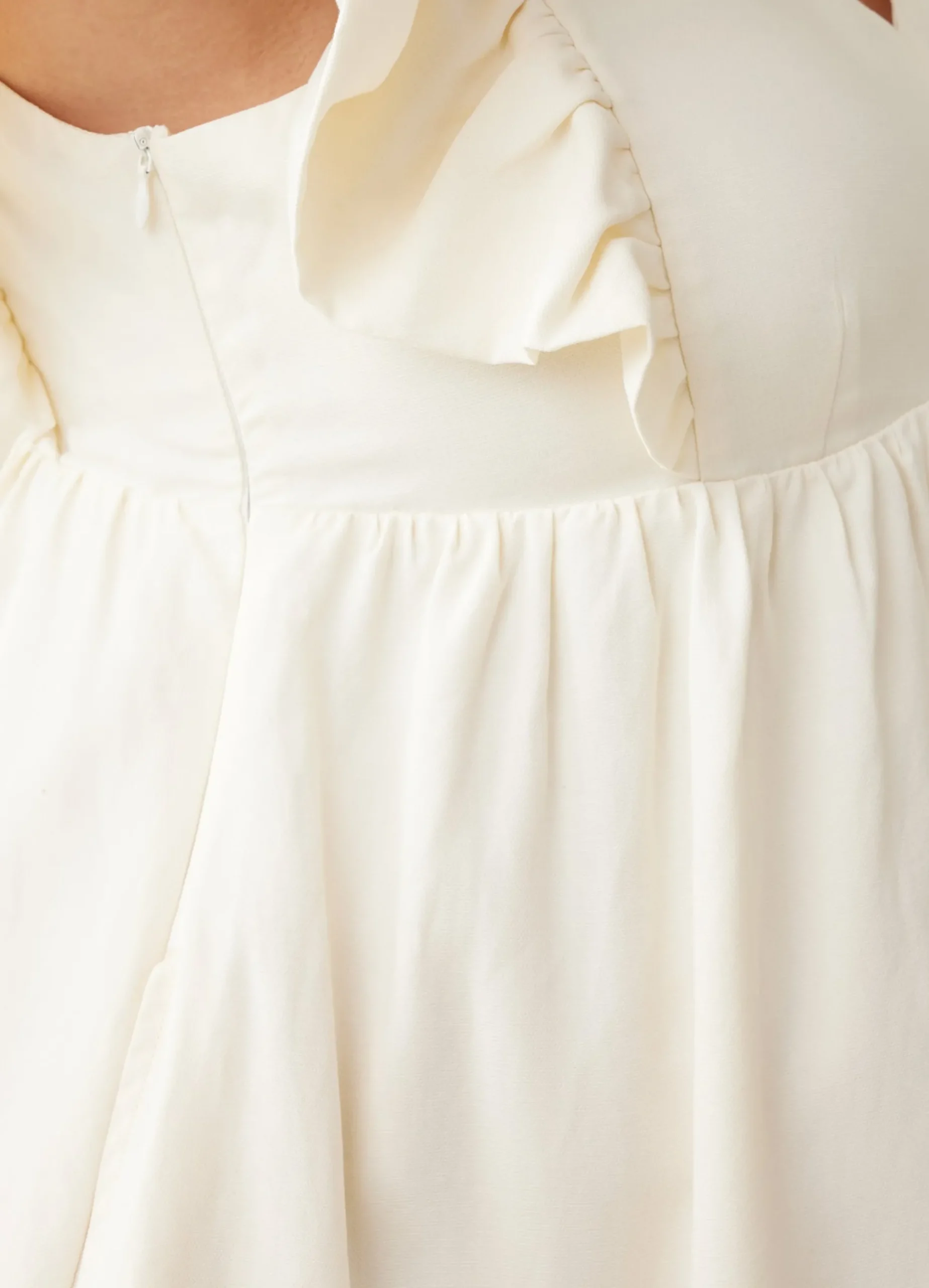 The Madeline Flutter Sleeve Maternity Dress