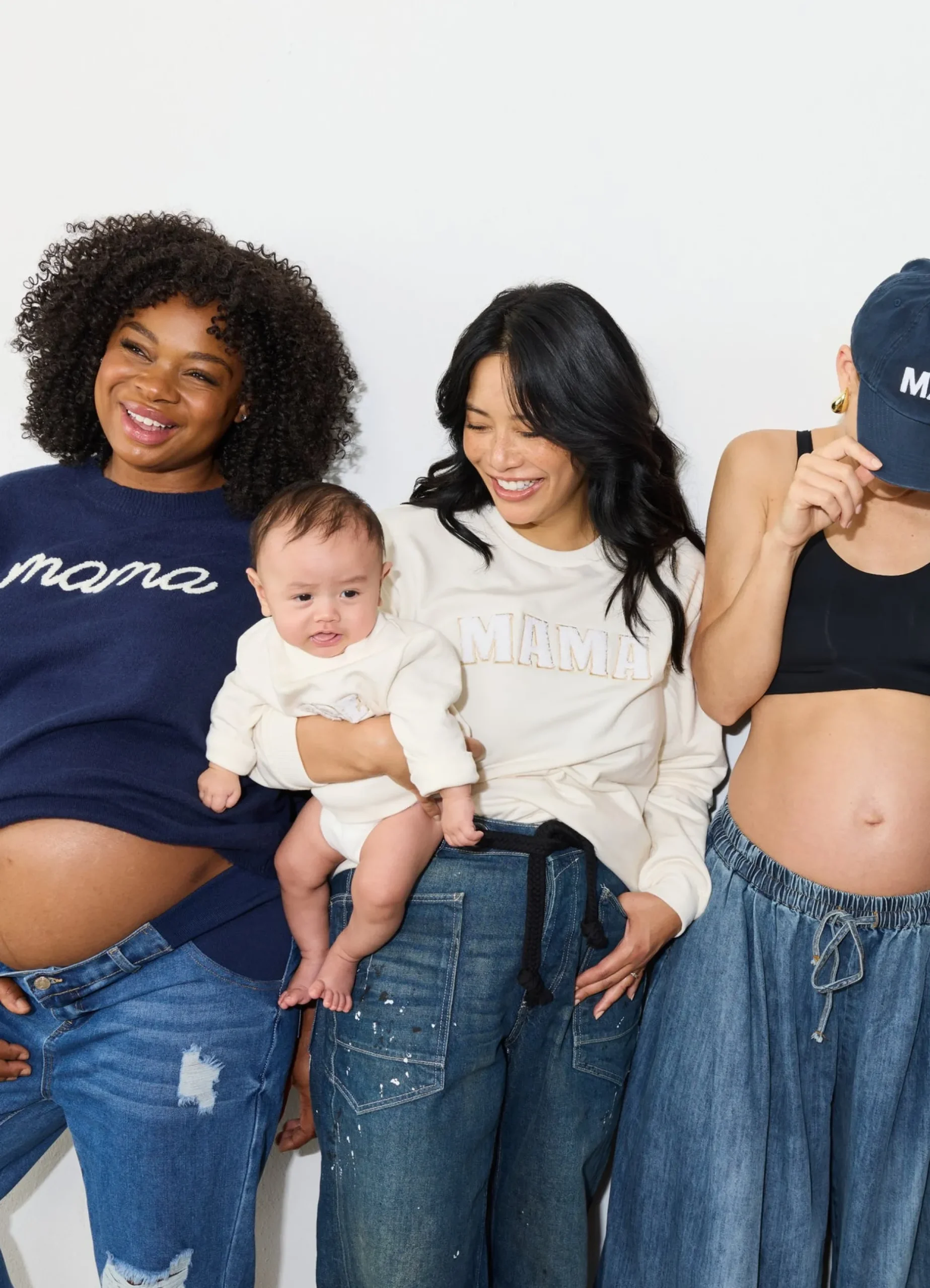 The Mama Maternity + Postpartum Sweater Navy