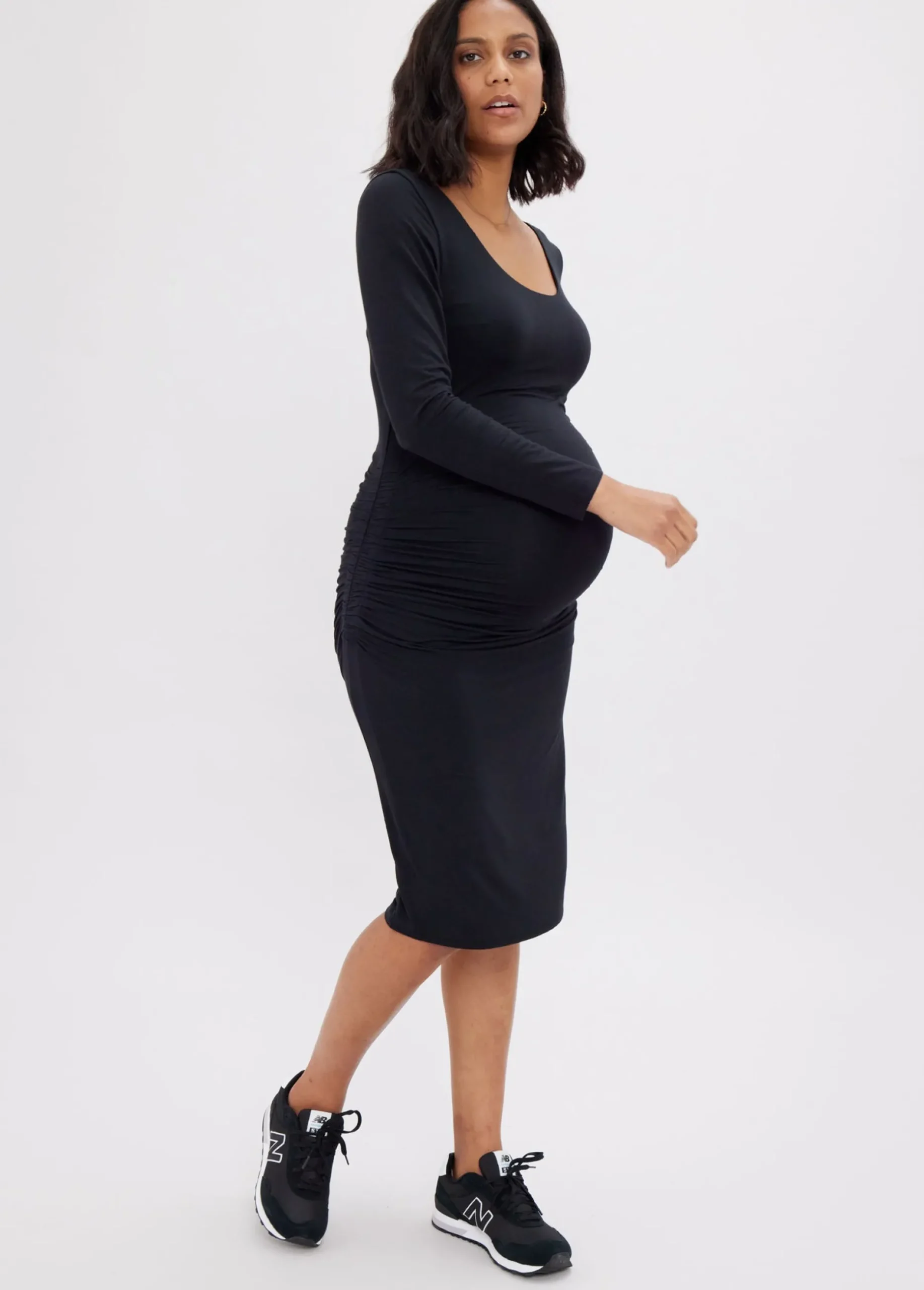 The Masterpiece Long Sleeve Maternity Dress