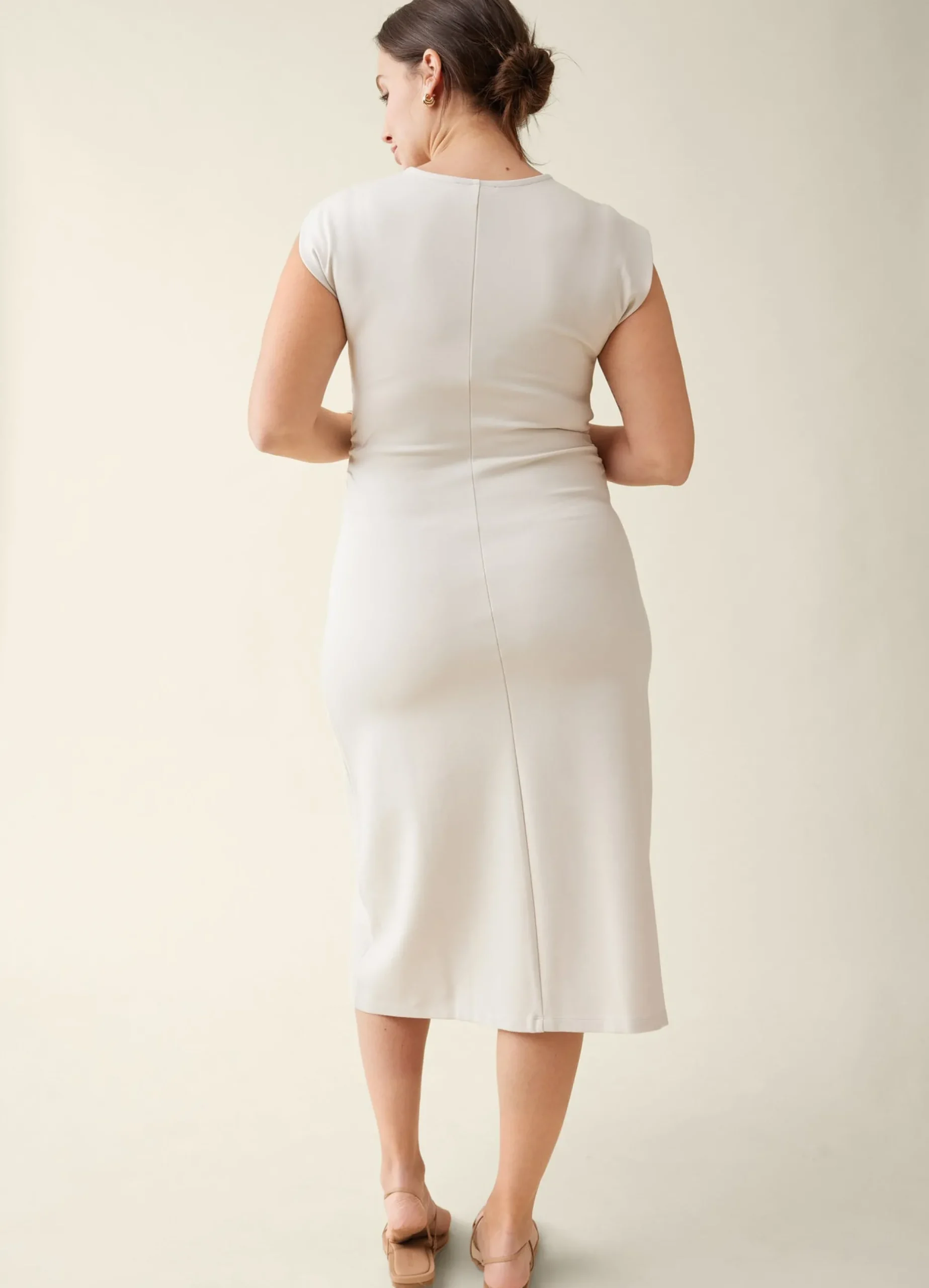 The Modern Muse Maternity Midi Dress