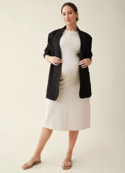 The Modern Muse Maternity Midi Dress