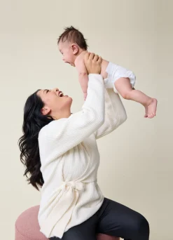 The Stay Connected Maternity + Nursing Sweater Cream